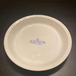 VTG Corning Ware Cornflower Blue pie 9” pie pan dish plate USA